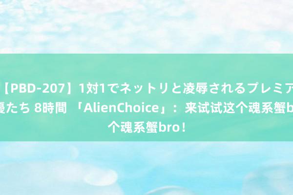 【PBD-207】1対1でネットリと凌辱されるプレミア女優たち 8時間 「AlienChoice」：来试试这个魂系蟹bro！