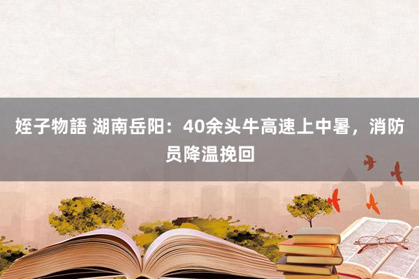 姪子物語 湖南岳阳：40余头牛高速上中暑，消防员降温挽回