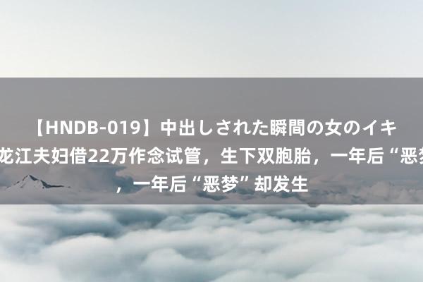 【HNDB-019】中出しされた瞬間の女のイキ顔 追忆黑龙江夫妇借22万作念试管，生下双胞胎，一年后“恶梦”却发生