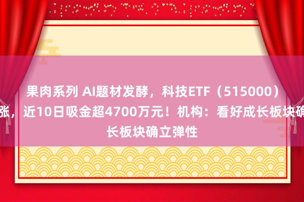 果肉系列 AI题材发酵，科技ETF（515000）逆市收涨，近10日吸金超4700万元！机构：看好成长板块确立弹性