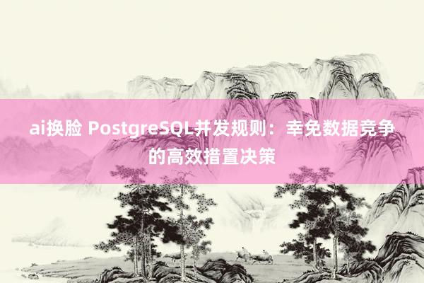 ai换脸 PostgreSQL并发规则：幸免数据竞争的高效措置决策